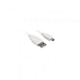 Sharkoon Kabel USB 2.0 A-B Mini 1,5m weiß 