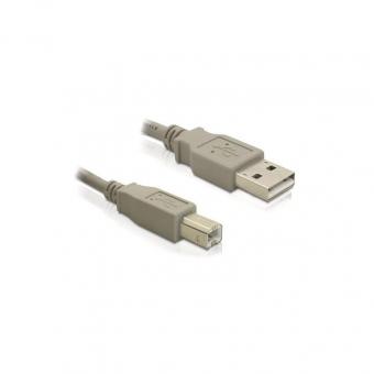 USB 2.0 Kabel A auf B beige 5m 