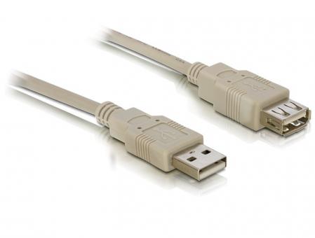 USB Verlängerung Delock A -> A St/Bu 3.00m grau 