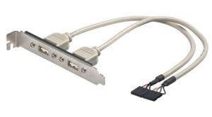 USB Slotblech Adapter - 0,20m 