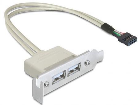 USB Slotblech Adapter - 0,20m 